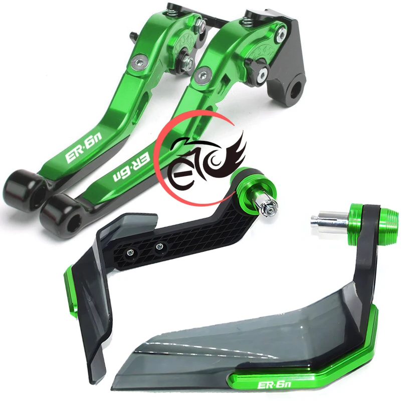 

CNC Motorcycle Brakes Clutch Levers Wind Shield Hand Protector for KAWASAKI NINJA ER6N ER 6N ER-6N 2009-2016