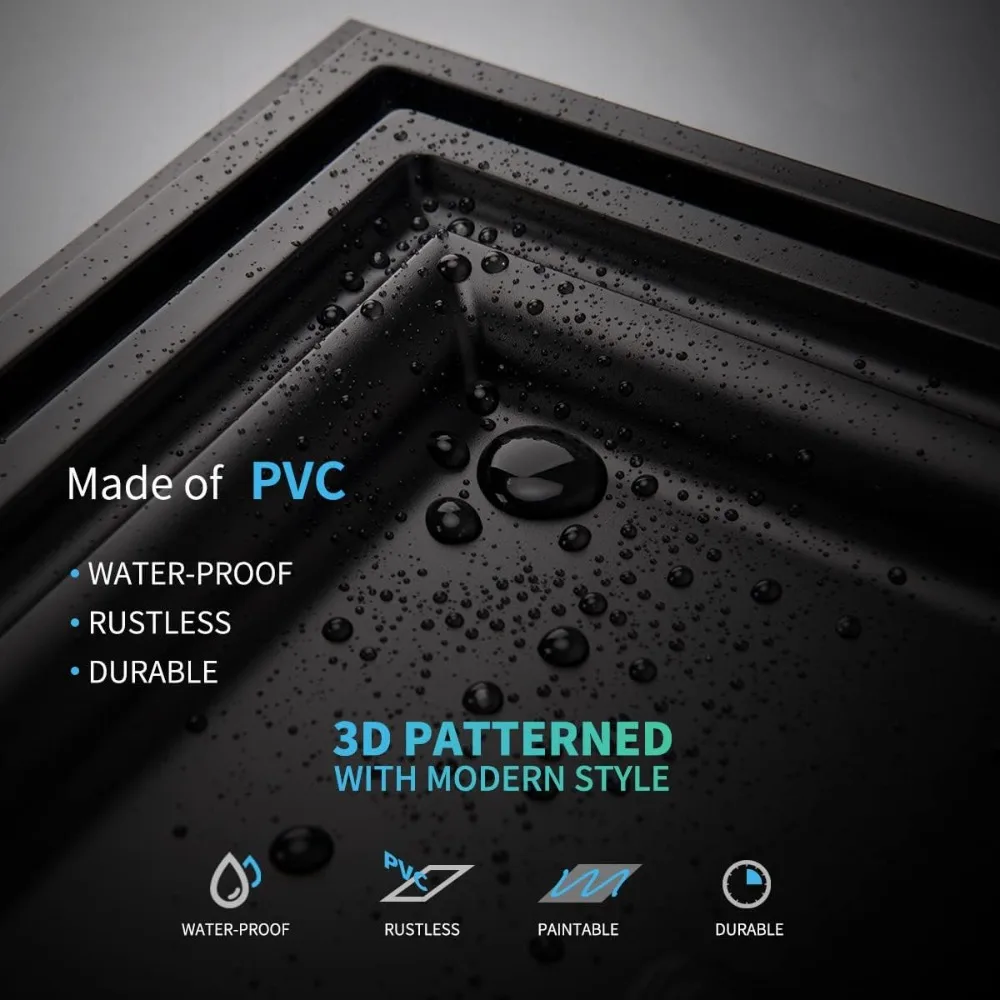 แผ่นฝ้าเพดานแบบดรอป Art3d ขนาด 24x48 นิ้ว สีดำ (แพ็ค 24 ชิ้น)