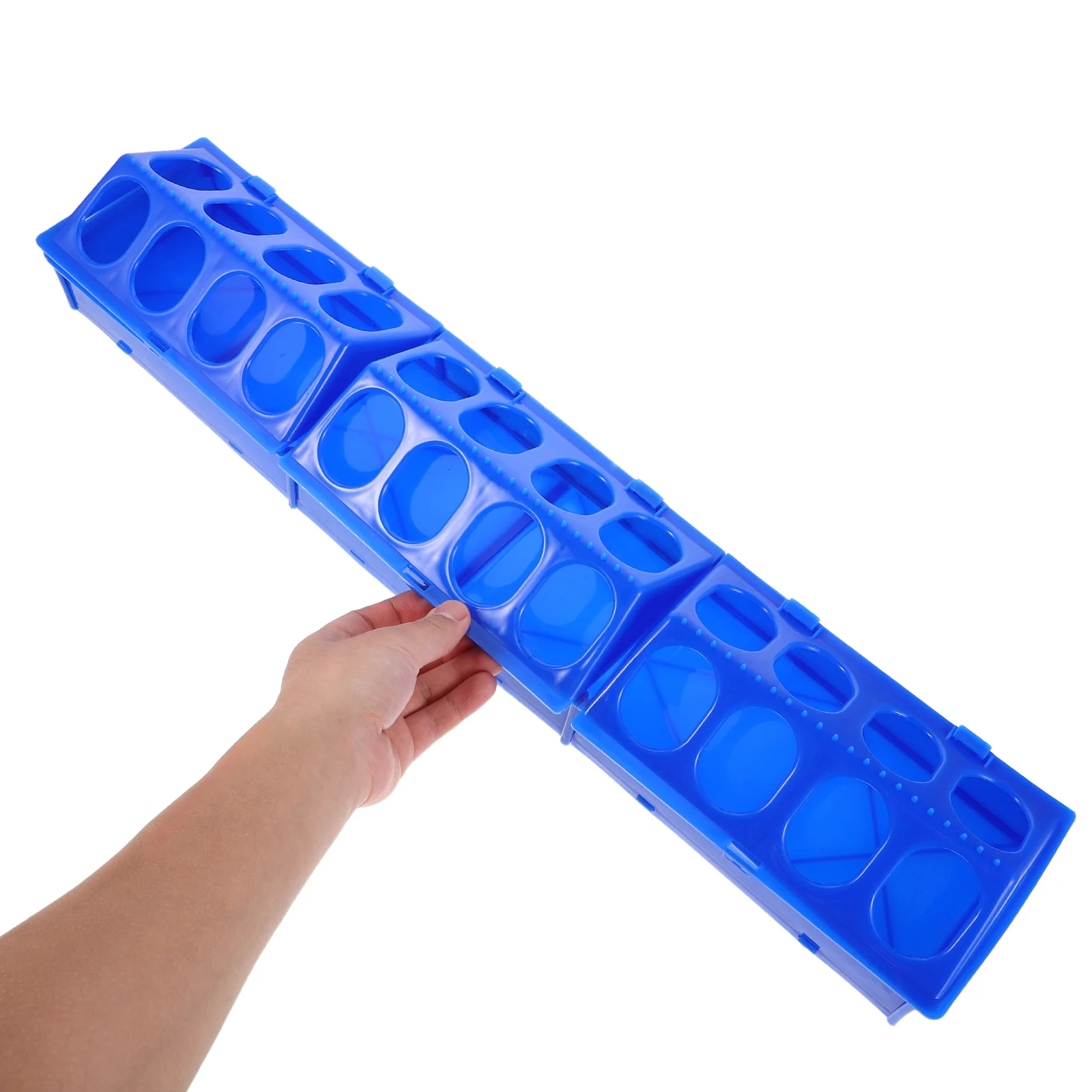 

Anti-Spill Pigeon Feeding Trough Thickened Durable Plastic Bird Feeder No Spill Lid Easy Assembly Lightweight 23.58X4.72Inch