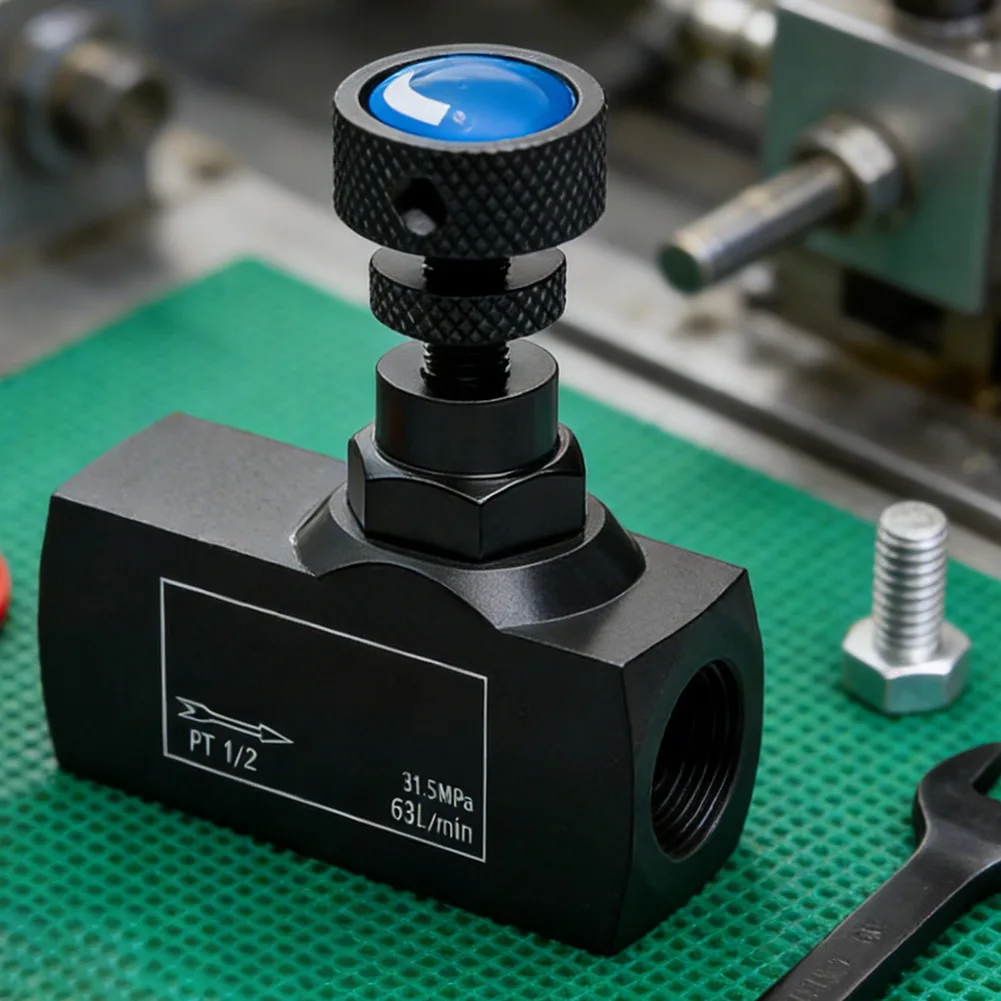 1pc Hydraulic One-way Throttle Valve Flow Control Adjustable For Injection Molding Machines Accessories