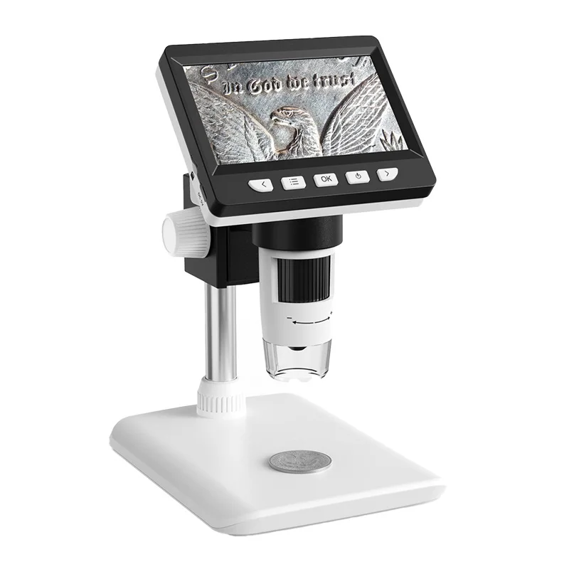 Modern Style Inskam 307 High-Precision 1000X 2MP 7-inch LED Light Source Digital Electron Microscope for Industrial Applications