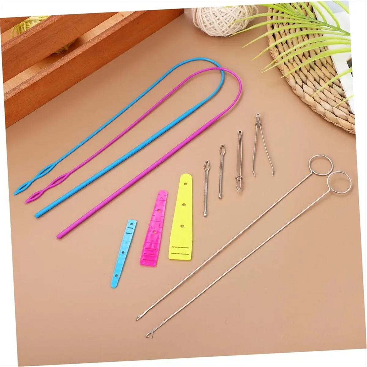 HOME USE-A 1Set Drawstring Threader Kit Sewing Tool for Crafts for Beads to Use for DIY Sewing Projects and Clothing Adjustments