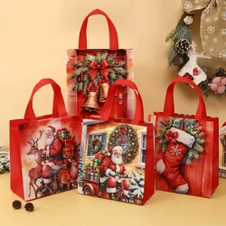 Christmas Gift Bags Non-Woven Christmas Bags Christmas Decorations for Home 2024 Navidad Natal Gifts New Year 2025 Packing Bag