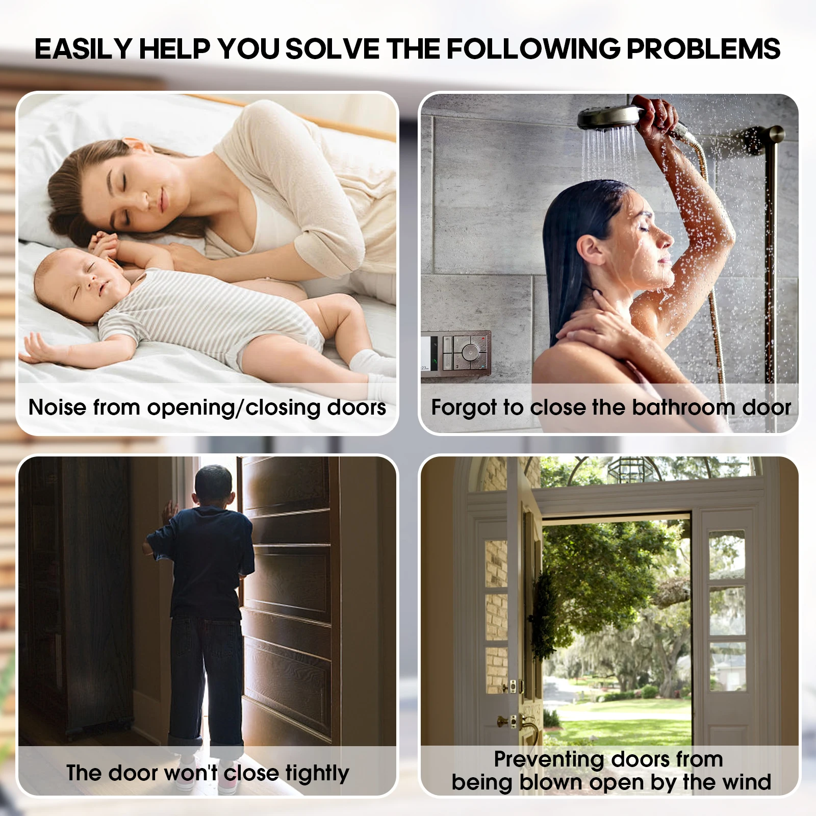 باب أوتوماتيكي شديد التحمل مع عقد مفتوح (للأبواب 132-187 رطل) غلق أبواب عاصفة هيدروليكية أوتوماتيكية #4