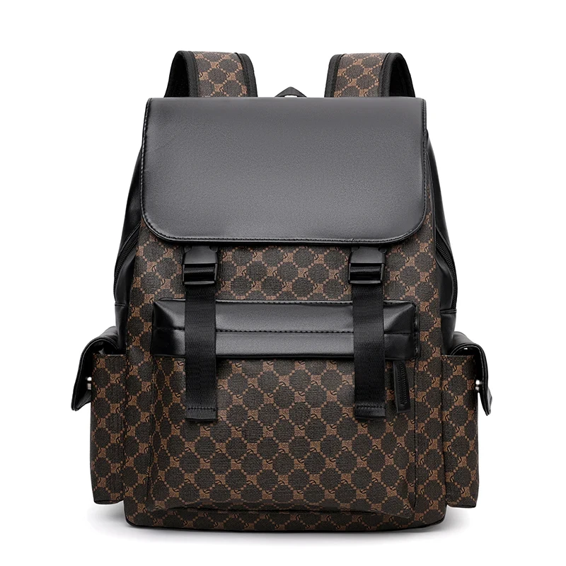 Men's Backpack High Capacity Travel Backpack Fashion Laptop Bags Schoolbag Vinatge Floral Print Backpack Men Luxury Brand Design