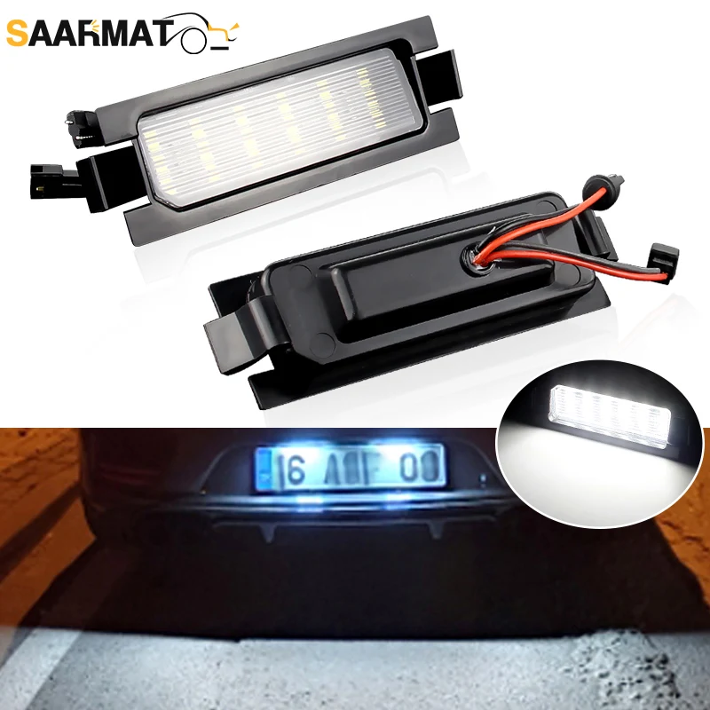 2Pcs Canbus White L… - image