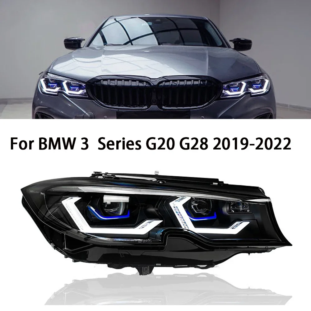 For BMW 3 Series G20 G28 Car New Led Headlight 2019-2022 Accessories Front Auxiliary DRL Turn Signal Light Assembly