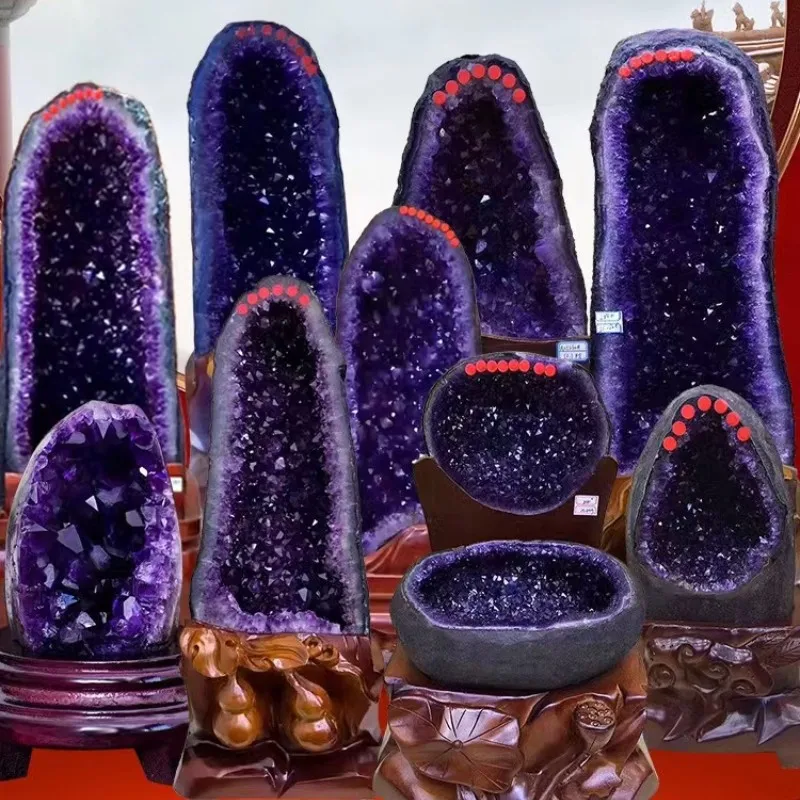 

Natural Uruguay Amethyst Cave Purple Deode Ornaments Treasure Basin Demagnetization Radiation Protection