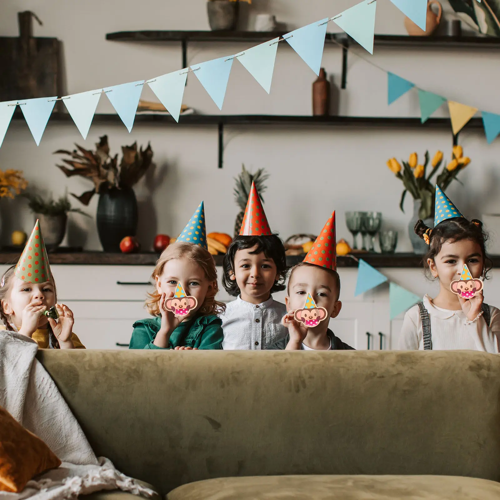 10 Sets Cartoon Party Whistles Blowouts Loud Blowouts Blowers Birthday Noisemakers Party Noise Makers Horns Horns