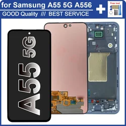 6.6'' Super AMOLED for Samsung Galaxy A55 5G LCD A556U Display Touch Screen Digitizer for Samsung A556E A556B LCD Replacement