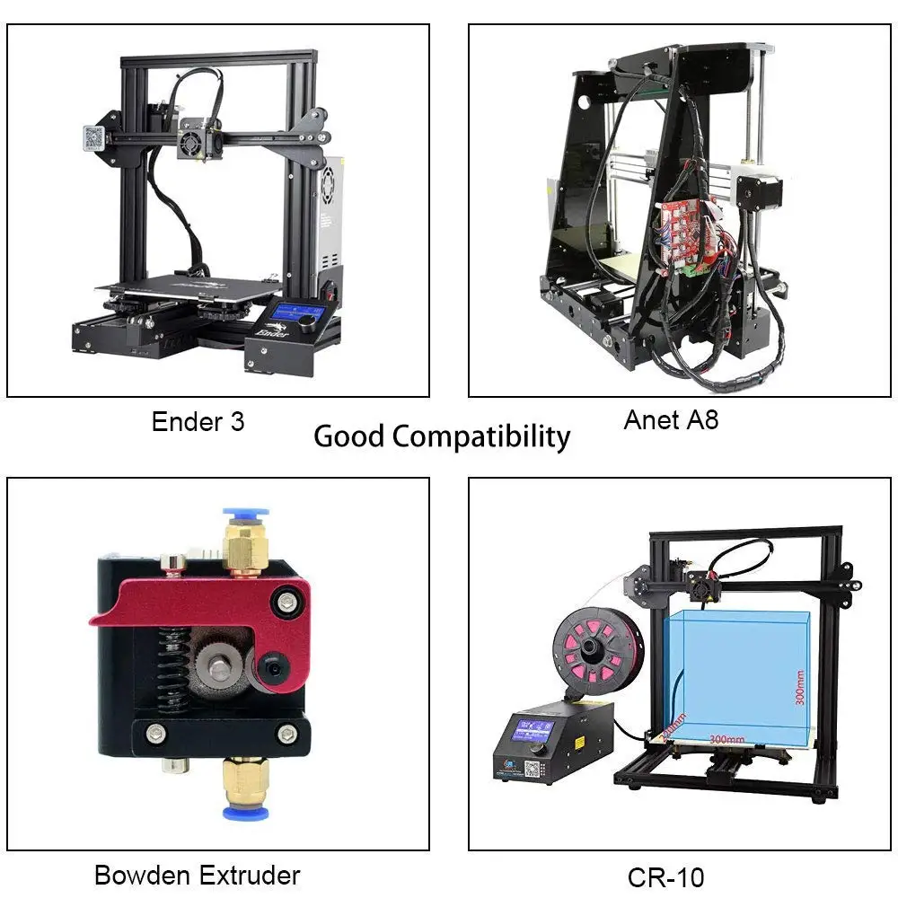 10ชิ้นข้อต่อนิวเมติกที่ M10 PC4-M6สำหรับ creality ender 3/3 pro/ 3 V2 ender 5/5 pro/ 5 plus CR-10/10S ชุดเครื่องอัดรีด hotend