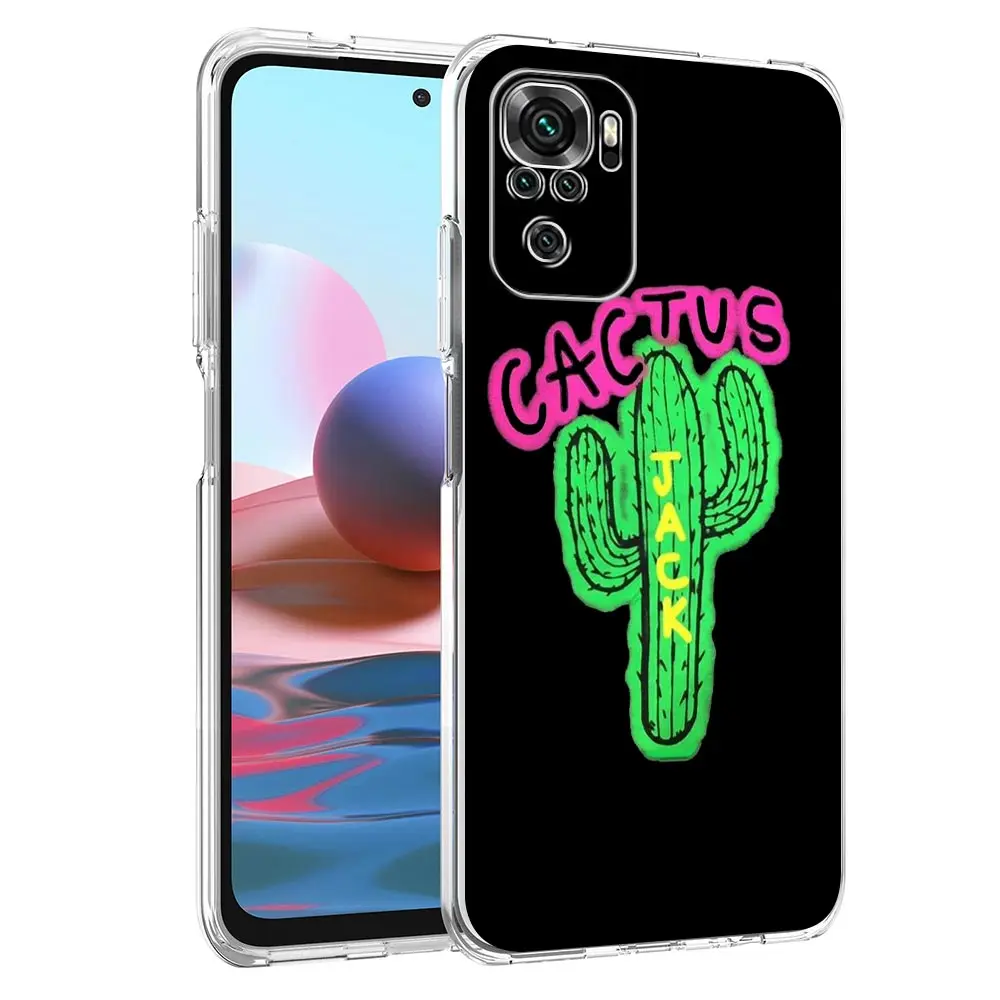 Astroworld Travis Scott Phone Case For Xiaomi Redmi Note 12 11 9S 9 8 10 Pro Plus 7 8T 9C 9A 8A K40 Gaming Silicone Clear Cover