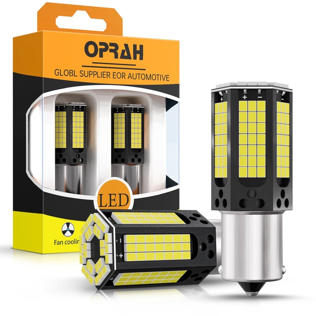 Oprah 2x Canbus 1156 BA15S P21W BAU15S PY21W P21/5W 1157 BAY15D 7440 7443 W21/5W T20 For Reverse Turn Signal Light No Hyperflash