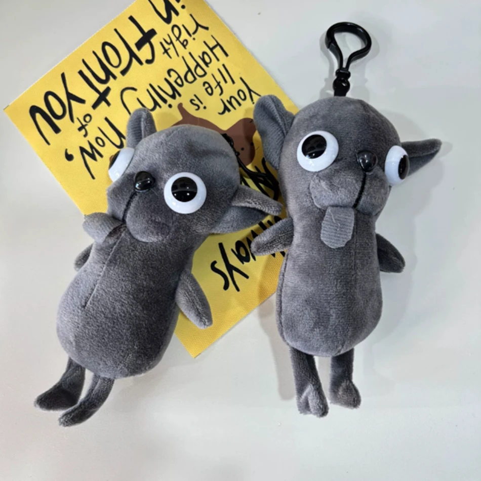 봉제 인형 치와와 핑크/그레이 플러시 장난감 강아지 펫 키체인 펜던트 봉제 인형 리얼리스틱 귀여운 치와와 플러시 어린이 장난감