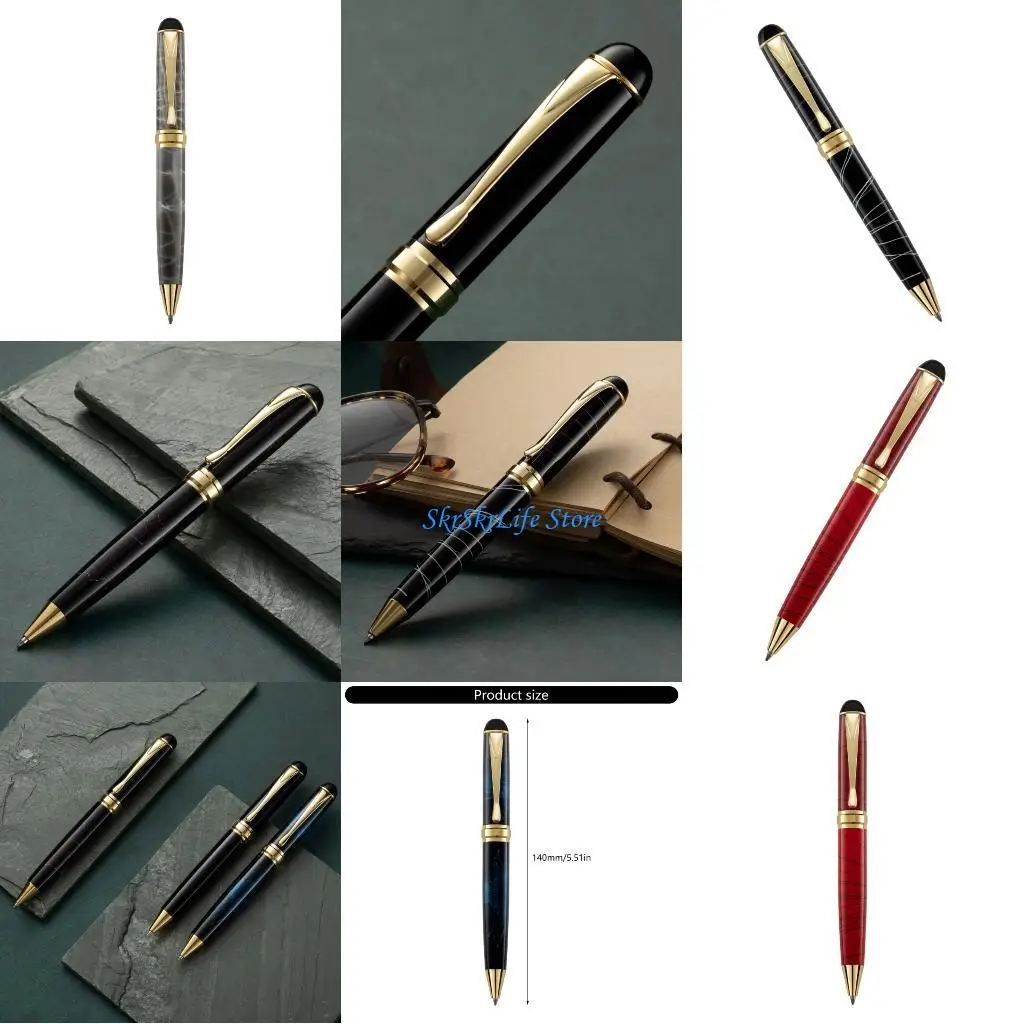 

E65E Smooth Twist Action Sphere Pen Light In Dark Plan Professional Writing Instrument