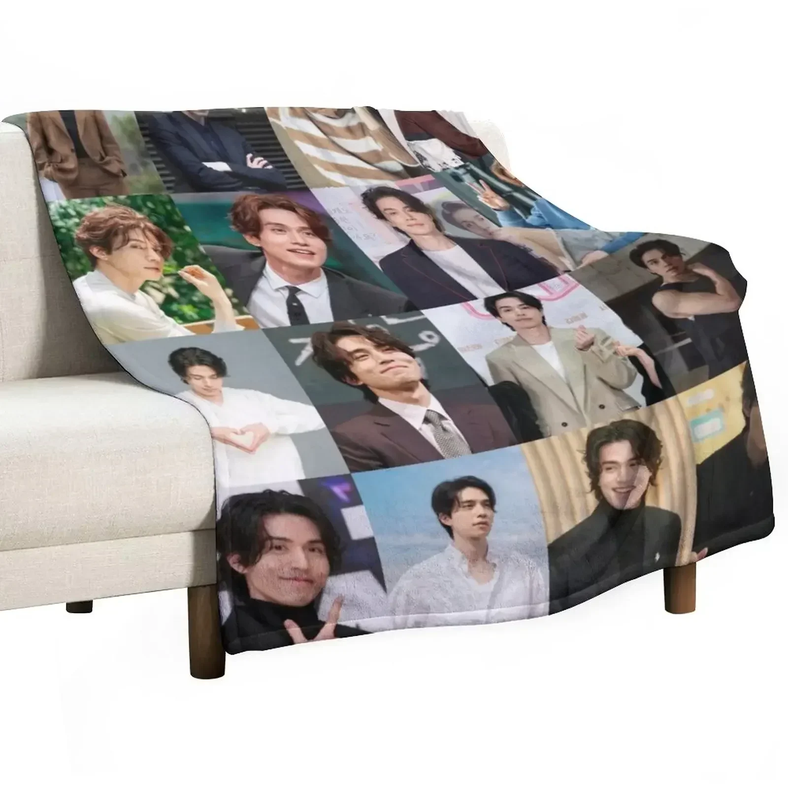 Lee Dong Wook Throw Blanket Comforter For Sofa Thin anime for babies Blankets