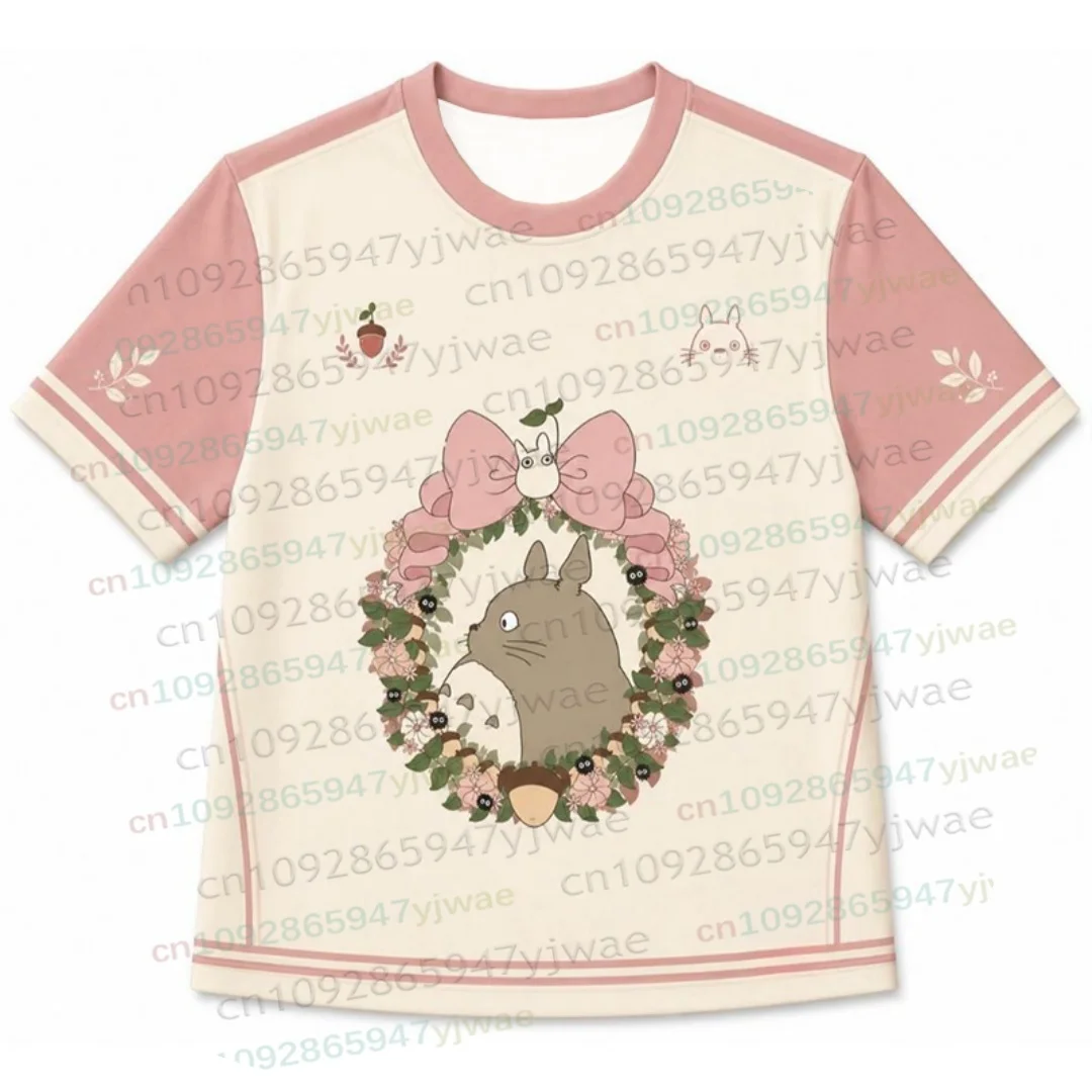 Herrenhemd, Damen-T-Shirt, Anime-Design „Nächster Nachbar Totoro“, T-Shirt mit V-Ausschnitt, kurzärmeliges Sport-T-Shirt, Freizeitkleidung, Streetwear, Hip-Hop, Herrenbekleidung. – Detail 7