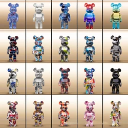 2024 27cm Graffiti Bear Figurine Animal Statue Modern Room Sculpture Table Desk Decoration Accessories Ceramic Figurine Ornament