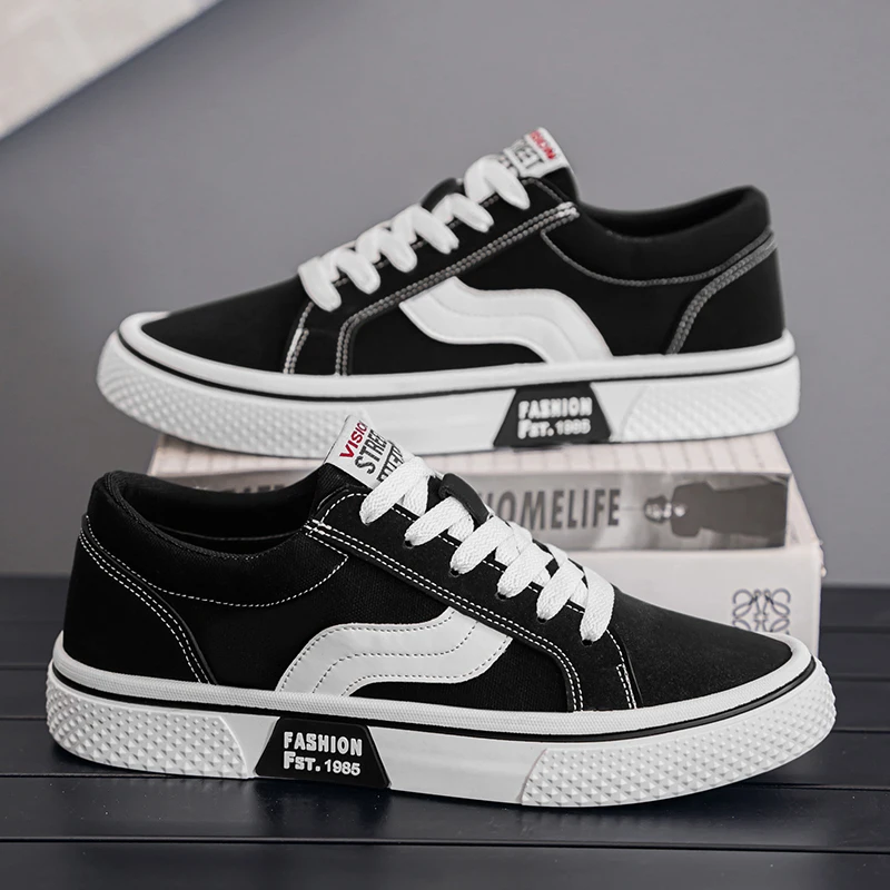 

High Quality Men's Vulcanize Shoes Breathable Mens Shoes Trendy Skateboard Shoes for Men Wear-resistant Sneaker Zapatos Casuales