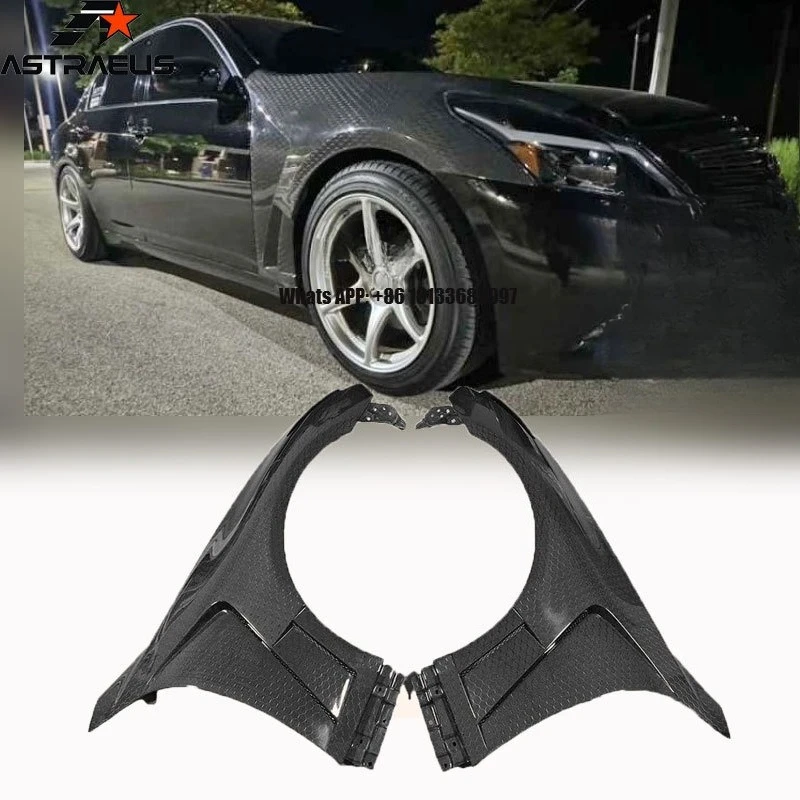 

for Infiniti G37 Sedan 4 Door 2 Door Fender Flare Carbon Fiber Honeycomb Mud Guard Custom Car Fenders