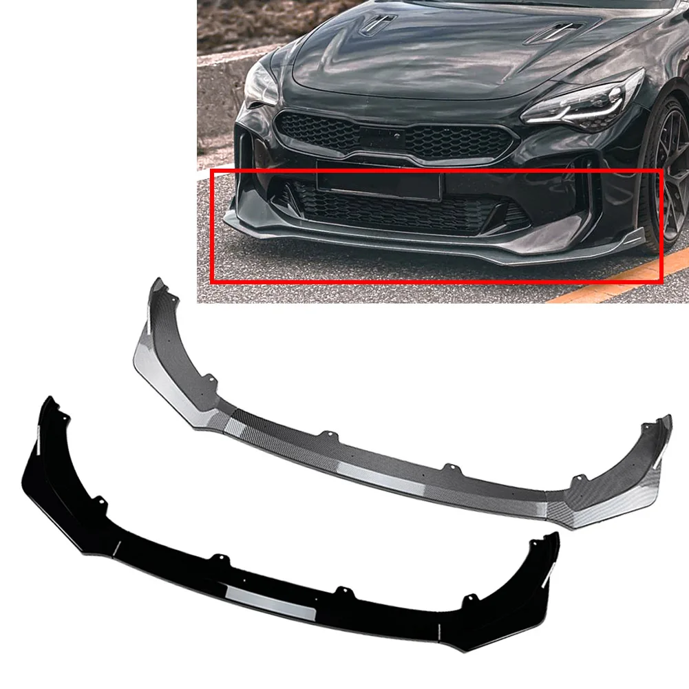 

Car Front Bumper Spoiler Splitter Lip Body Kit For Kia Stinger GT 2018 2019 2020 2021 2022 2023