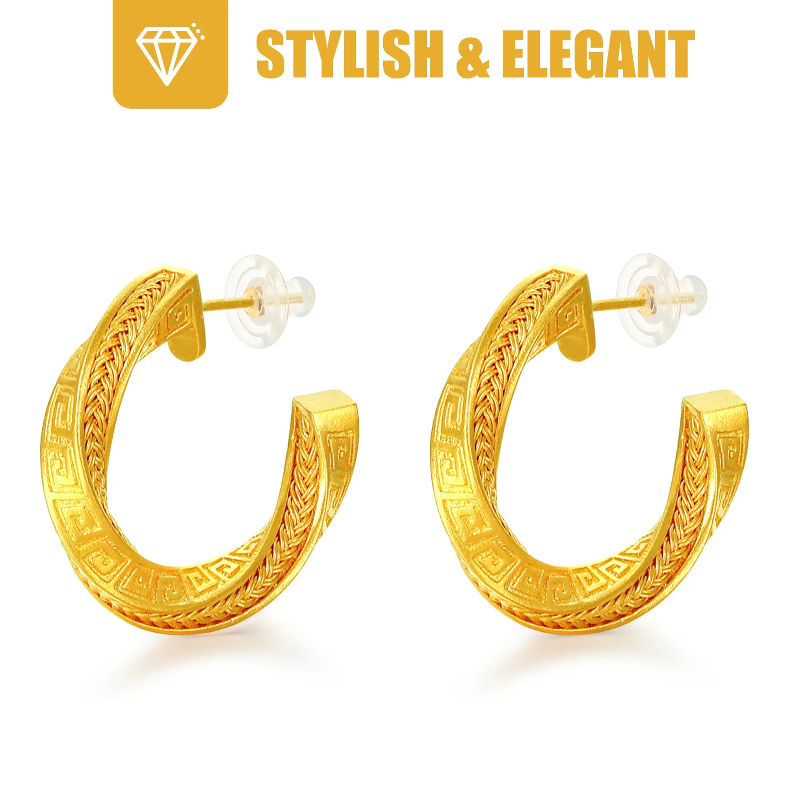 100Pcs Clear Silicone Earring Backs Locking Studs Safety DIY Accessories Earring Backs Back for Earrings Replacement,