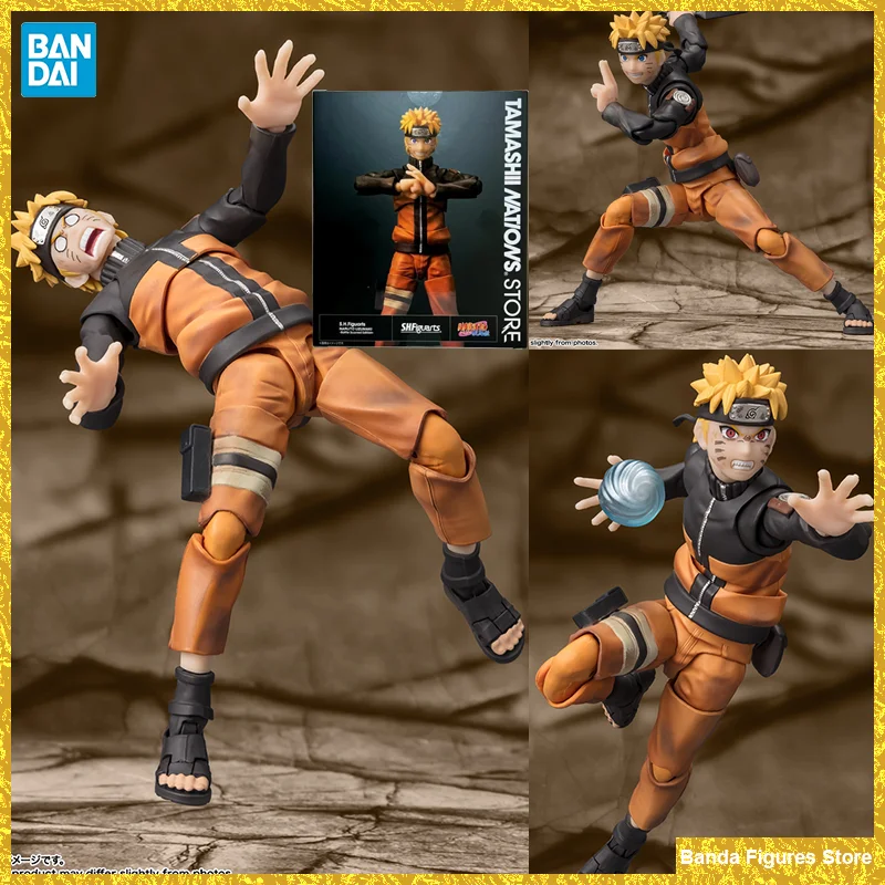 Original Bandai S.H.Figuarts Tamashii Nations Store SHF Naruto Uzumaki TNT Battle Damage Edition In Stock Anime Figure Toys