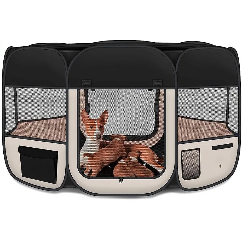

Removable and washable octagonal pet fence oxford cloth waterproof scratch resistant dog tent eight-sided enclosure