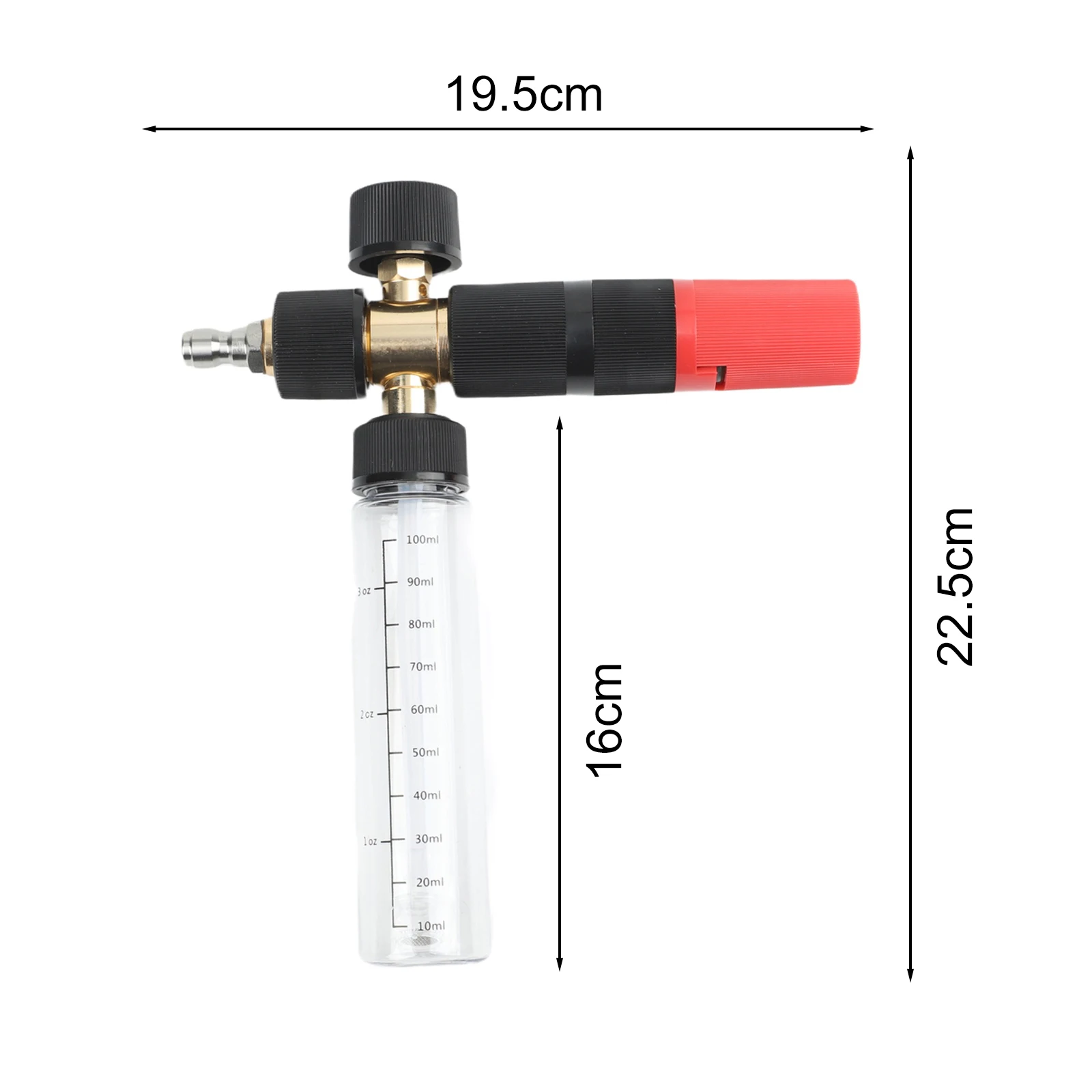 Pressure Washer Foam Foam Spray Bottle Car Wash Garage Cleaning Red Black Fine Foam Texture For Pressure Washers