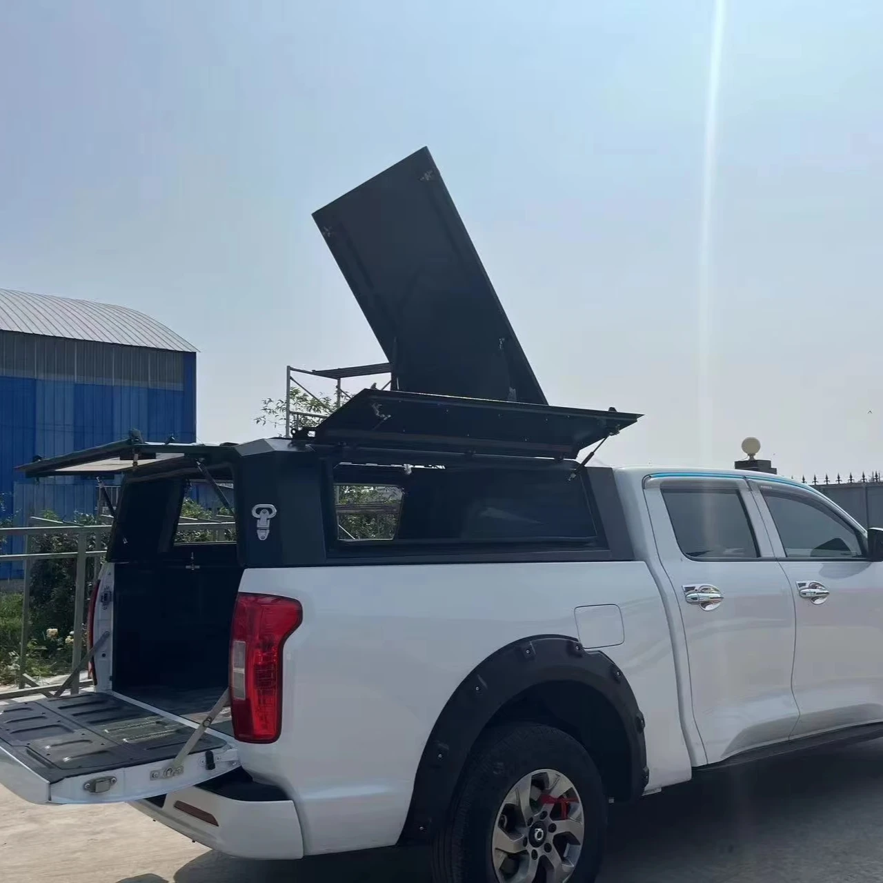 

Black Matte Truck Topper for GWM Poer Canon Aluminum Hardtop Truck Camper Shell