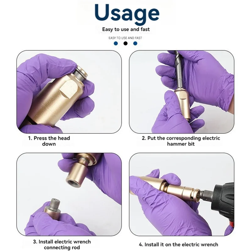 

AA50-Electric Drill To Hammer Conversion Adapter Impact Wrench To Electric Hammer Converts For Drill Holes Adapter Tool