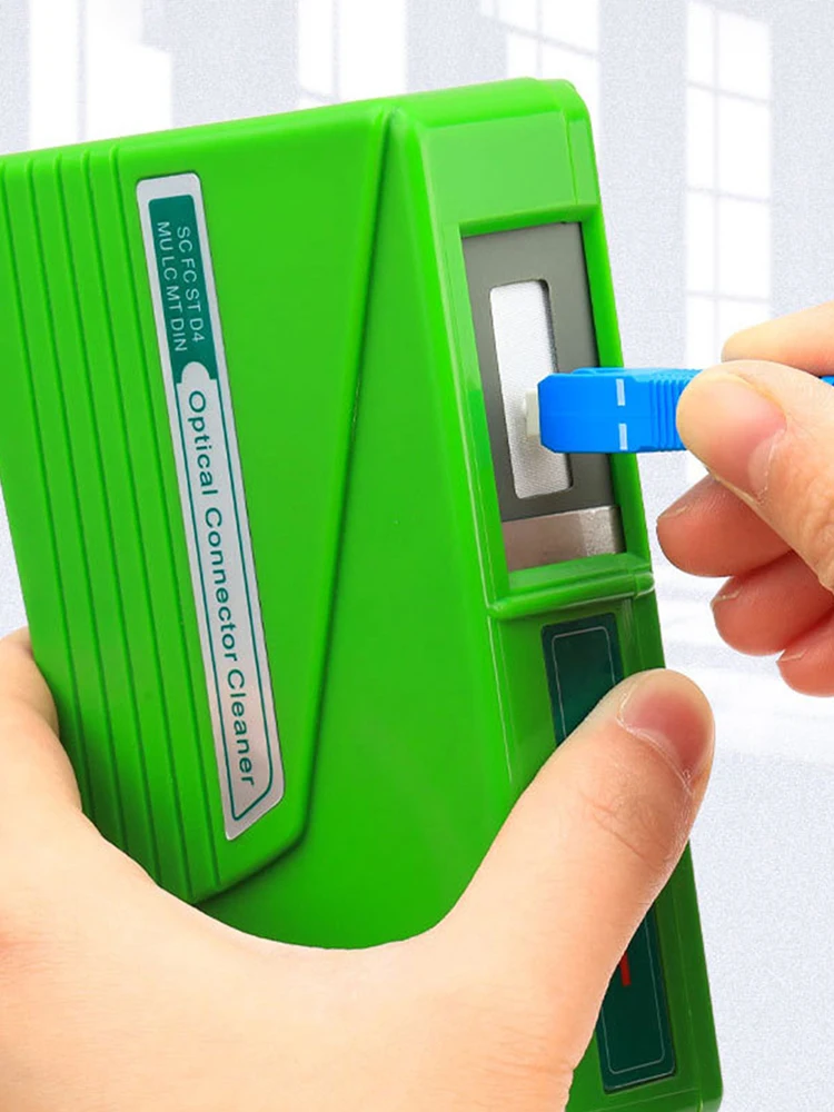 Pigtail Cleaning Box Fiber Optical Connector Cassette Cleaner Tools for SC FC ST