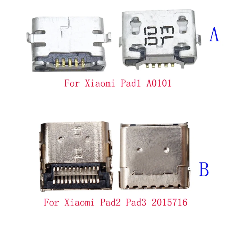 2Pcs Micro Usb Charger Charging Port Plug Dock Connector Jack For Xiaomi Mi Pad 1 2 3 PAD2 Pad1 Pad3 MiPad tablet A0101 2015716