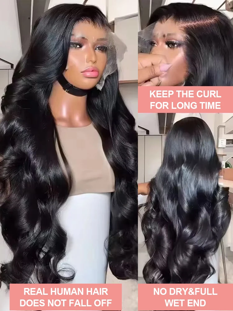 13x4 Hd Объемная волна Парики фронта шнурка Полный парик человеческих волос для женщин Бразильские предварительно выщипанные 13x6 30 40 дюймов 360 Кружевной фронтальный парик