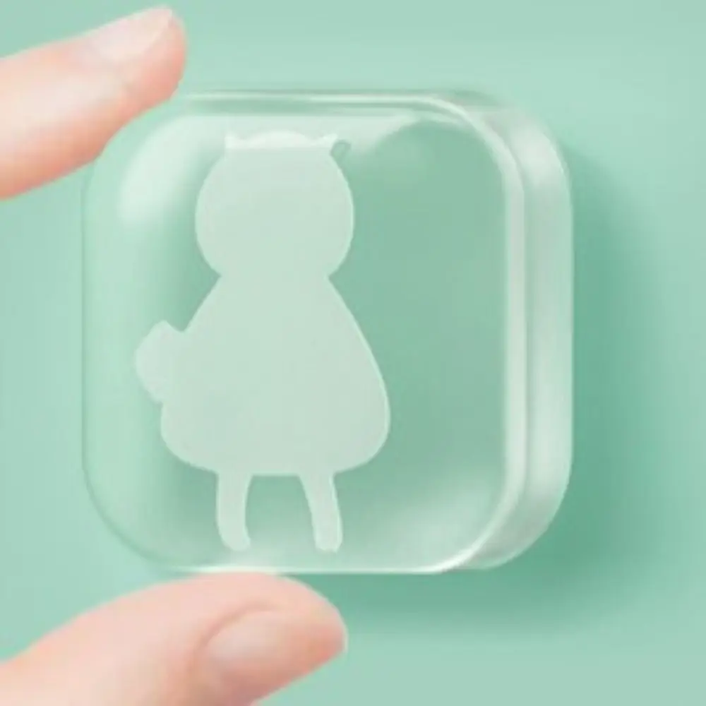 

Мягкая силиконовая защита для стен с животными, самоклеящаяся дверная ручка шкафа, бампер, прозрачные двери с кроликом, стопор, глушитель, дверь