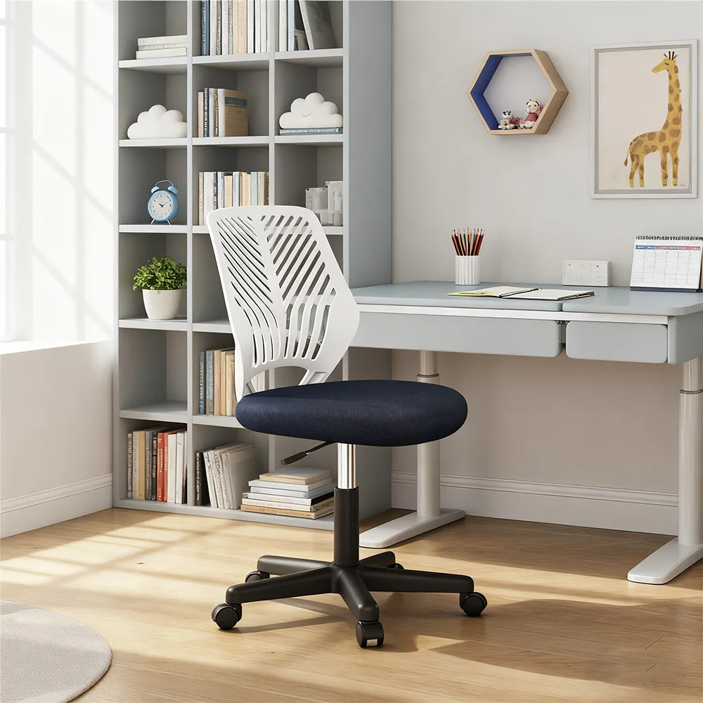 

Costoffs Ergonomic Office Chair Armless Height Adjustable Swivel Task Chair with Lumbar Support for Home and Study, 300lb Weigh