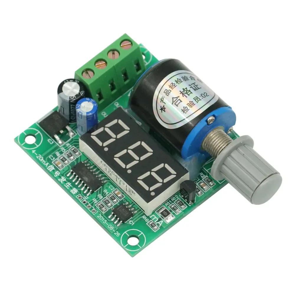 1PCS 4-20mA Adjustable Digital Signal Generator Module Board DC 12V 24V 3 Digits LED Display