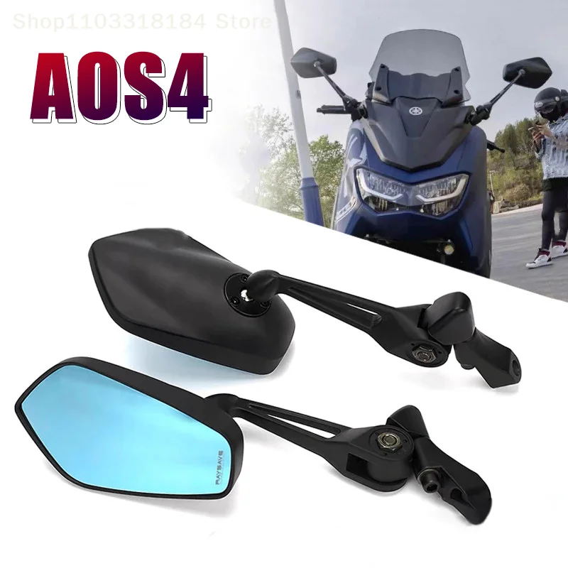 

1 Pair AOS4 Universal Motorcycle Rear View Mirror Angle Adjustable For Scooter ADV Motorcycle Accessories Side Mirror