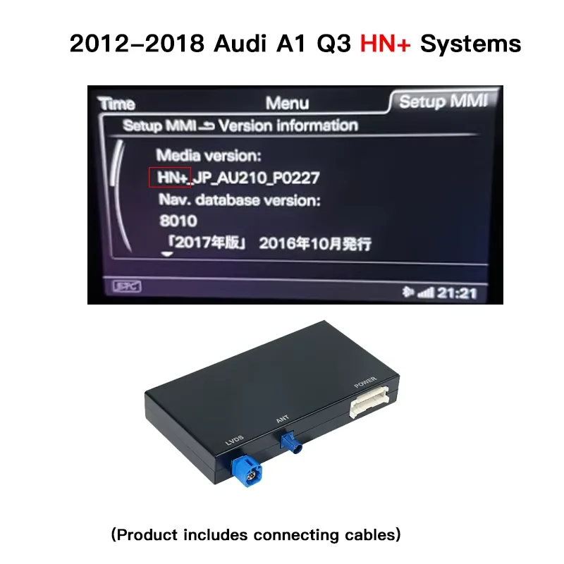 CARABC Draadloze CarPlay Android Auto Voor Audi A1 Q3 2012-2018 2G/3G MMI HN + RMC Met AirPlay Spiegel Link Functie DOOS