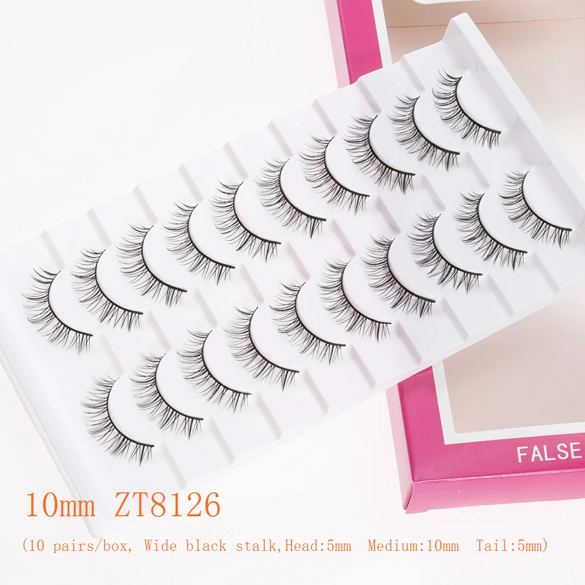 Sztuczne rzęsy Xuanfeiwu, pełne, naturalne, rzadkie, do codziennego noszenia, łatwe w aplikacji, idealne do makijażu w stylu manga, na odkryte twarze, do lekkiego makijażu, cosplayu, puszyste rzęsy kocie i lisie.