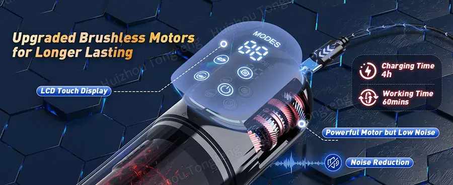 HeartCaptor Automatic Male Masturbator Cup 7 Modes Thrusting Rotating Sucking Electric Stroker Waterproof Rechargeable - Details 18
