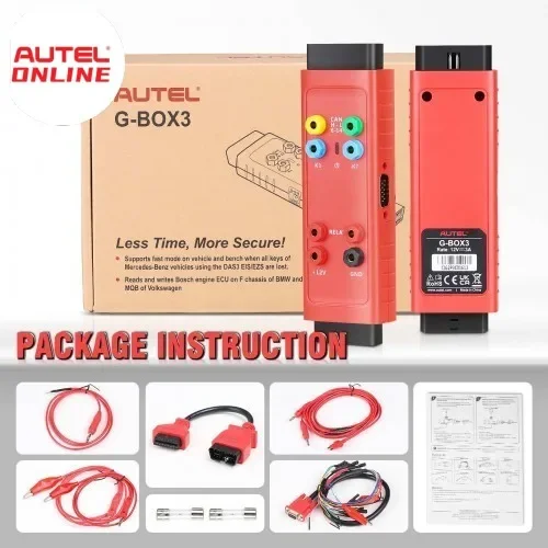 Autel G-BOX3 G-BOX2 Key Programming Adapter Realizes Fast Mode Tool For Mercedes Benz/BMW Work with IM508 PRO/IM608 II/IM608