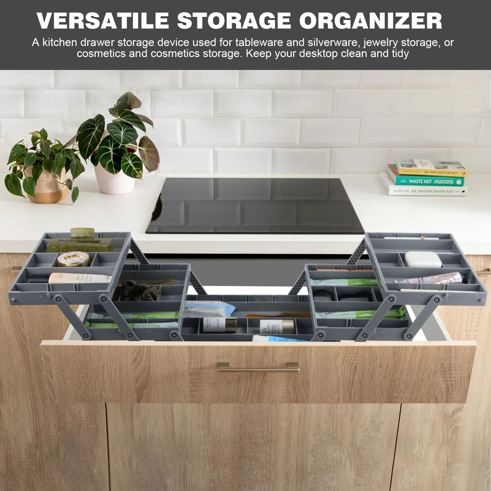 Foldable Drawer Organizer, Multifunctional Storage Box, Suitable for ...