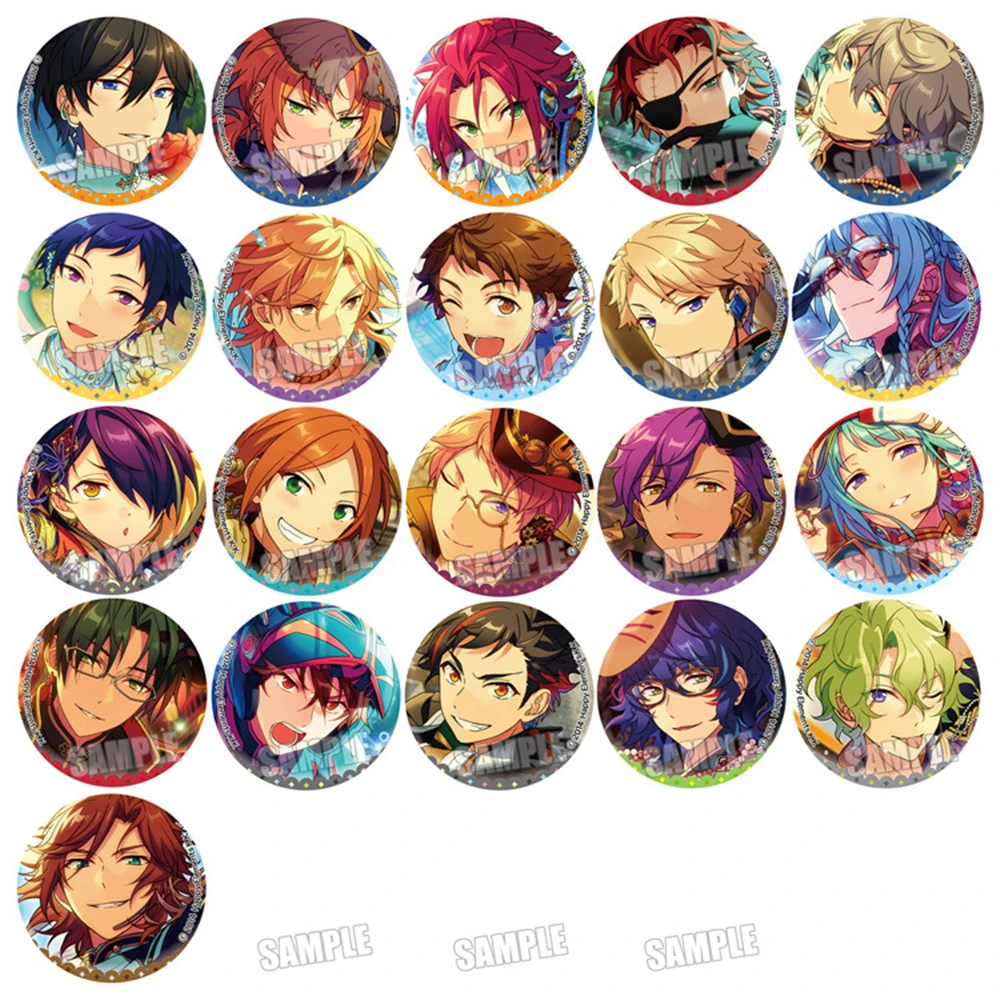 58mm Anime Ensemble Stars Tsukinaga Leo‌ Sena Izumi Tomoe Hiyori Cosplay COSTUME Badge Pin SPTE Tinplate Brooch Prop Gift
