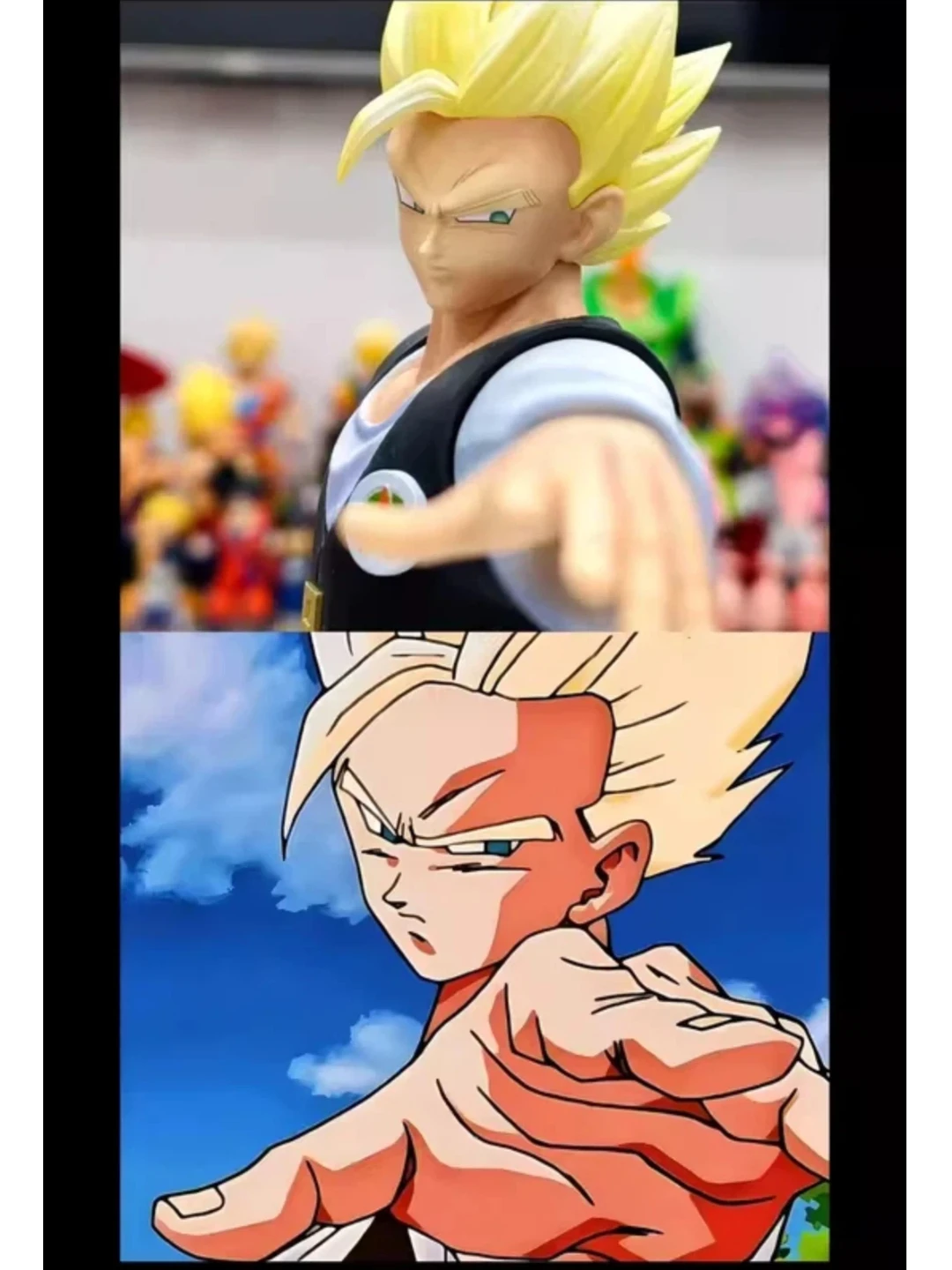 Dragon Ball Super Saiyan Gohan Freizeitoutfit Actionfigur PVC Anime-Modell Schreibtisch Computer-Gehäuse Dekoration Geschenk für Anime-Fans