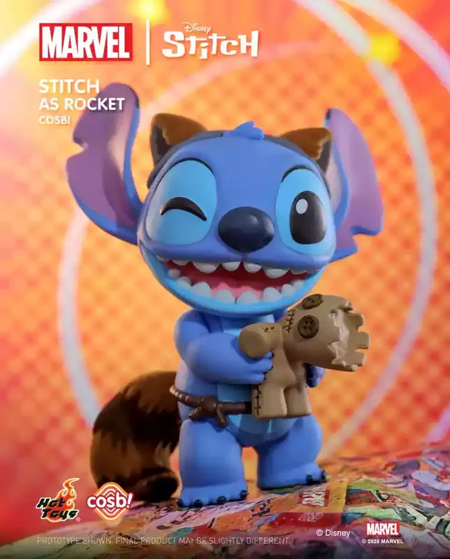 New Genuine Hottoys Marvel Stitch Cosbi Series Blind Box Kawaii