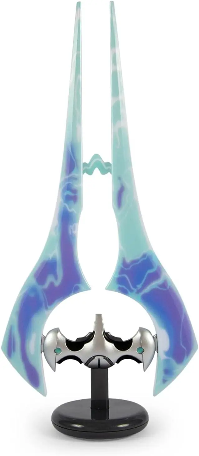 

Светодиодная настольная лампа Halo Energy Sword, коллекционный светильник с тематикой видеоигр для домашнего декора, высота 14 дюймов