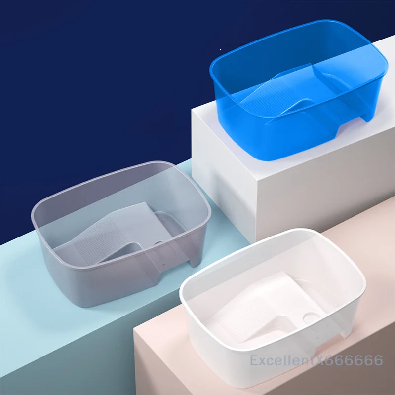 

Turtle Bathing Tub With Basking Ramp, Turtle Baking Platform, Reptile Tank, Food Feeding Box For Frog Turtles Small Reptiles
