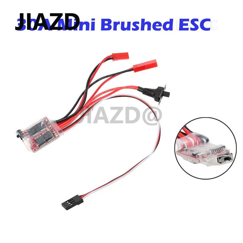 

30A 4-8V Mini Brushed Electric Speed Controller ESC Brush Electronic Motor Speed Controller for RC Car