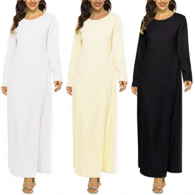 

Повседневные мусульманские модные Абайи для взрослых Eid Mubarak для женщин, Турция, абайя, Дубай, кафтан, платье, Женский кафтан, уличный, 3 цвета